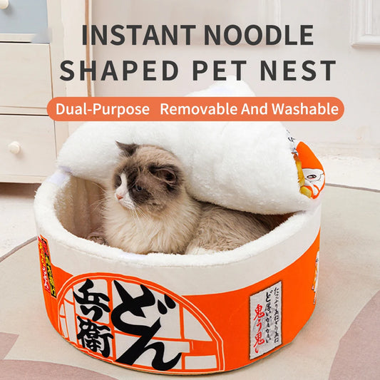 Cat Instant Noodle Ramen Bed